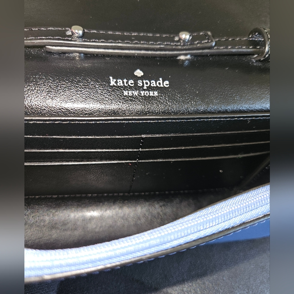 NWOT Kate Spade Magnolia Street Addison Blue Scallop Convertible Crossbody Bag - Picture 3 of 10